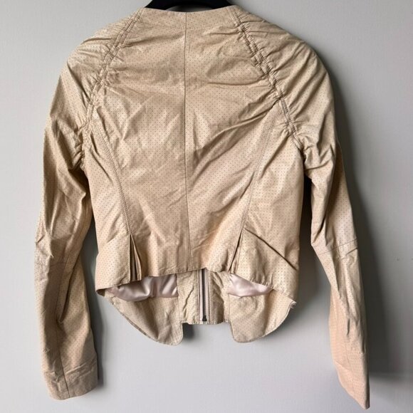 Line the Label 100% Lambskin Leather Biker Style Jacket - Picture 6 of 13